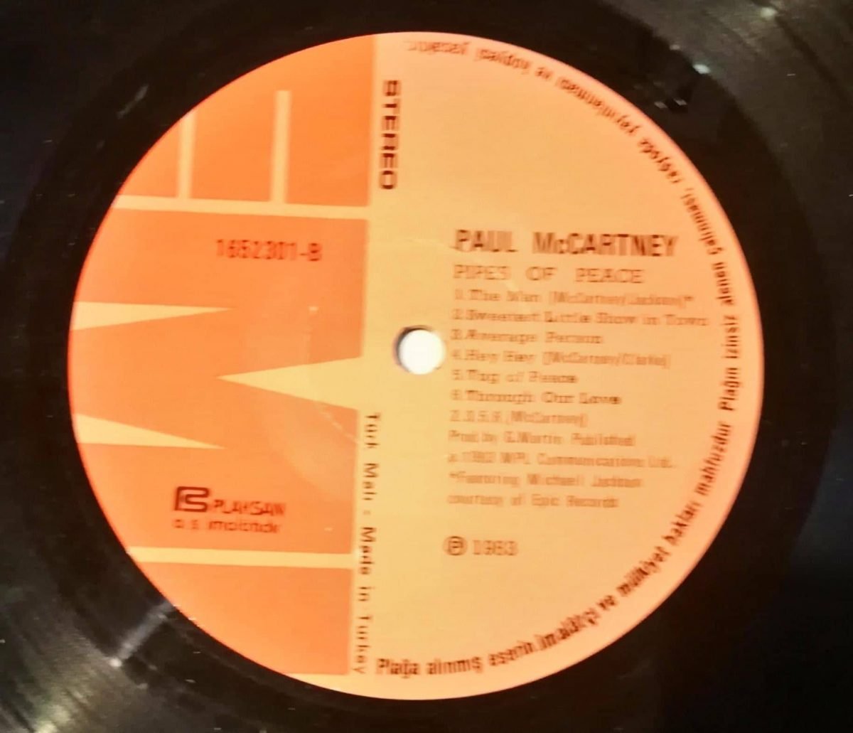 Paul McCartney – Pipes Of Peace LP Plak - Görsel 2