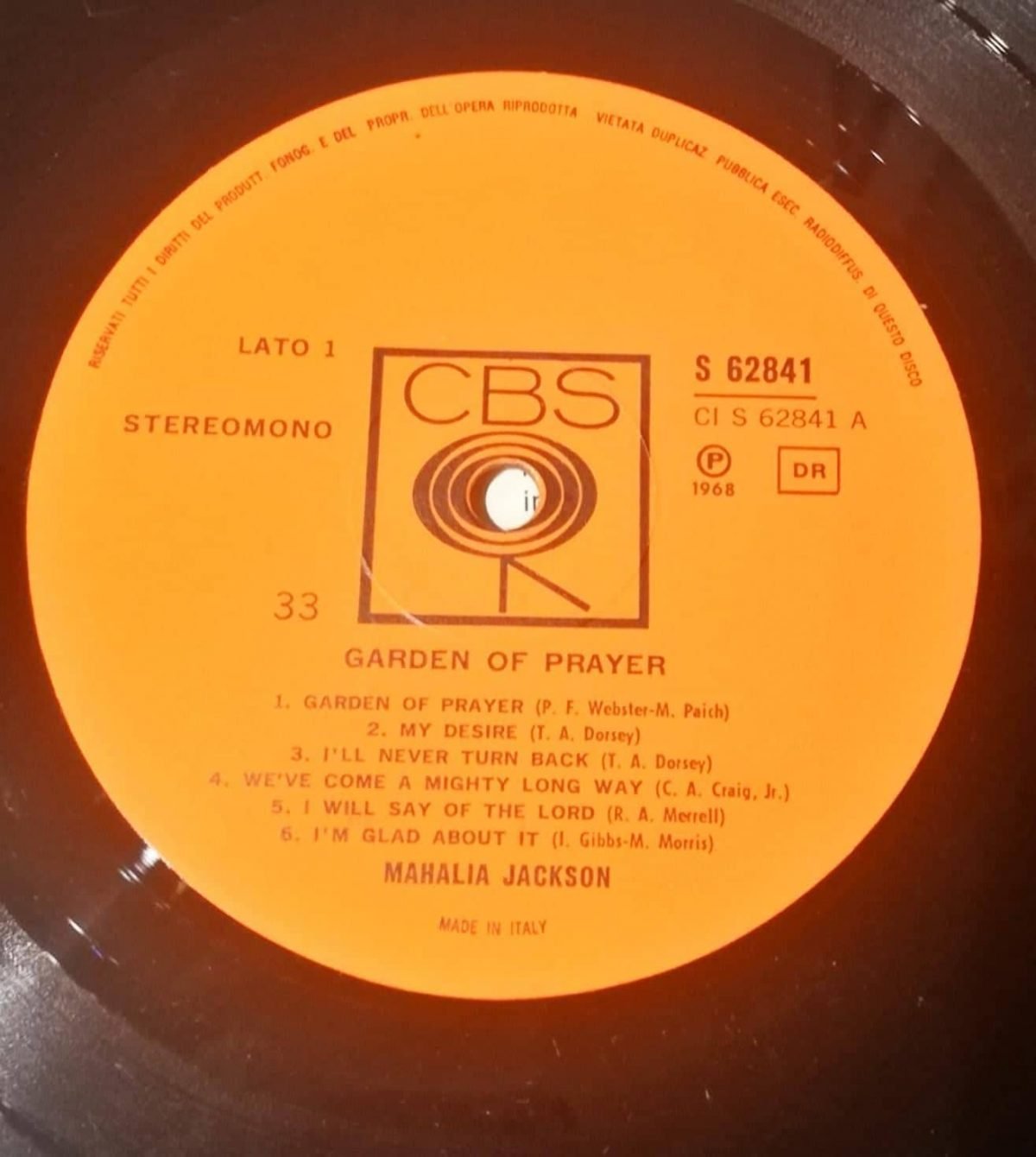 Mahalia Jackson – Garden Of Prayer LP Plak - Görsel 3