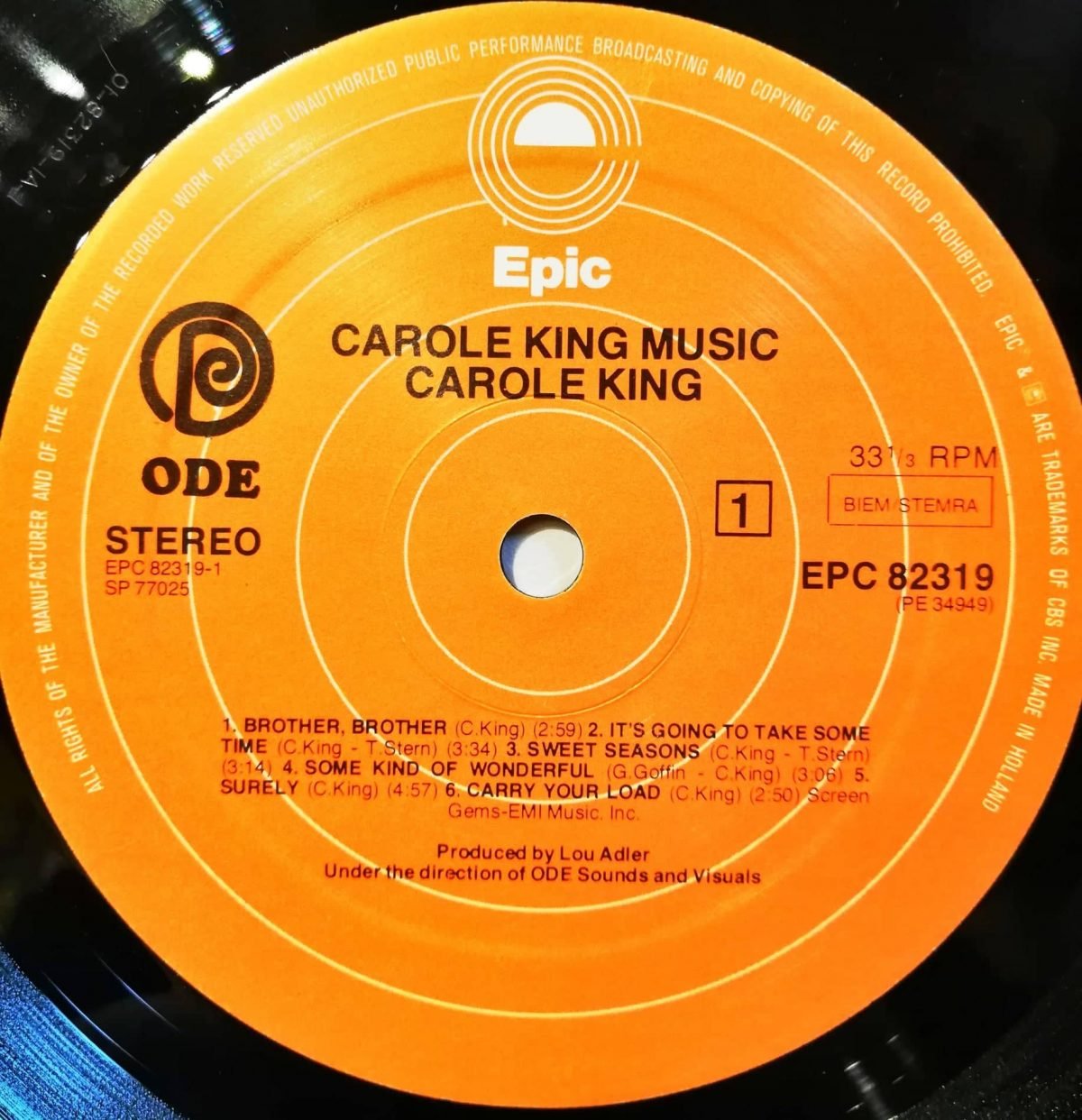 Carole King – Music LP Plak - Görsel 2