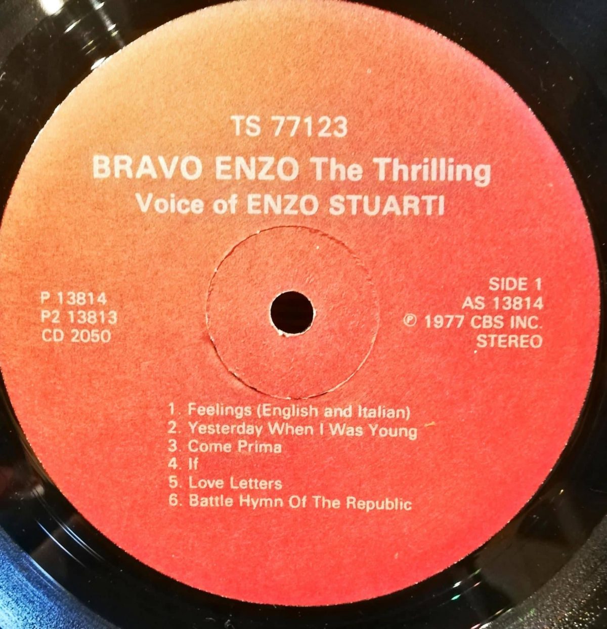 Enzo Stuarti – Bravo Enzo : The Thrilling Voice Of Enzo Stuarti LP Plak - Görsel 2