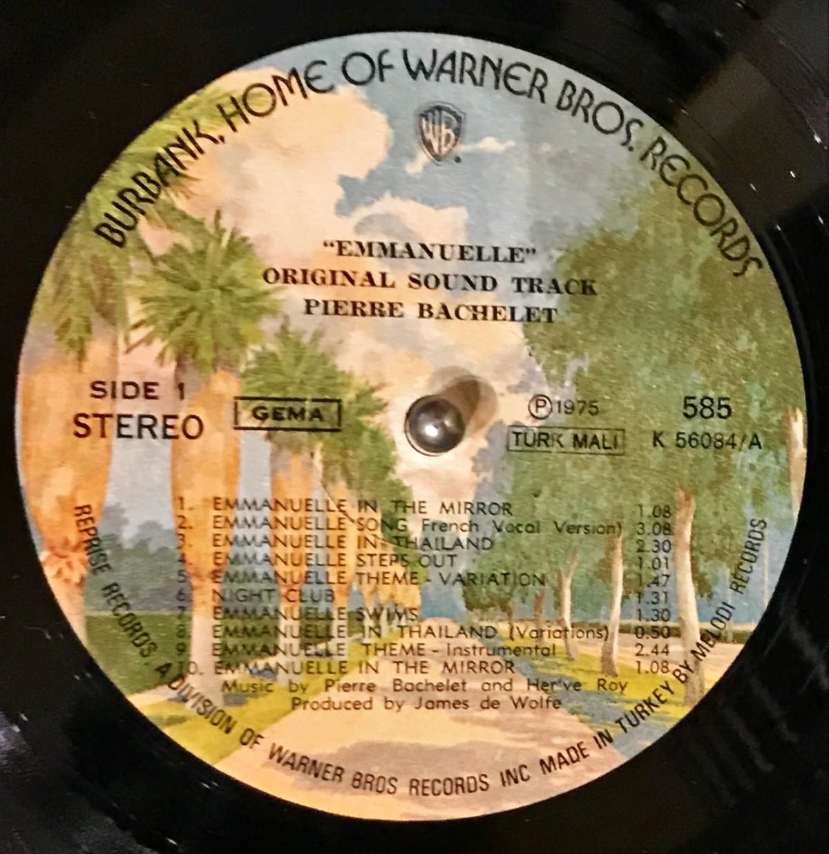 Pierre Bachelet & Hervé Roy – Emmanuelle (The Original Sound Track) LP Plak - Görsel 3