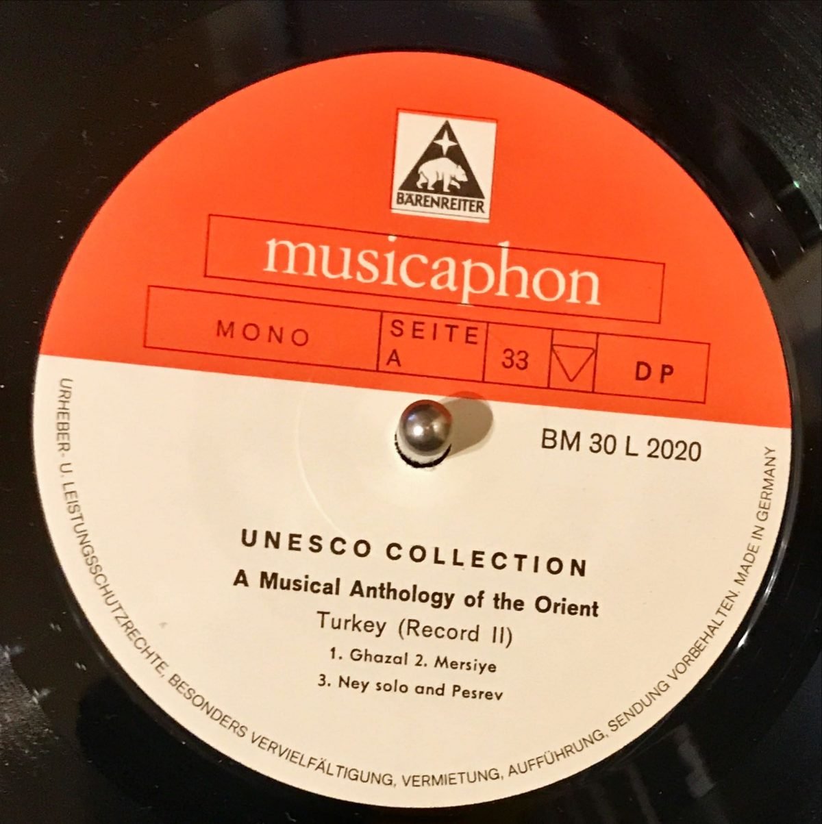 A Musical Anthology Of The Orient – Turkey II LP Plak - Görsel 5
