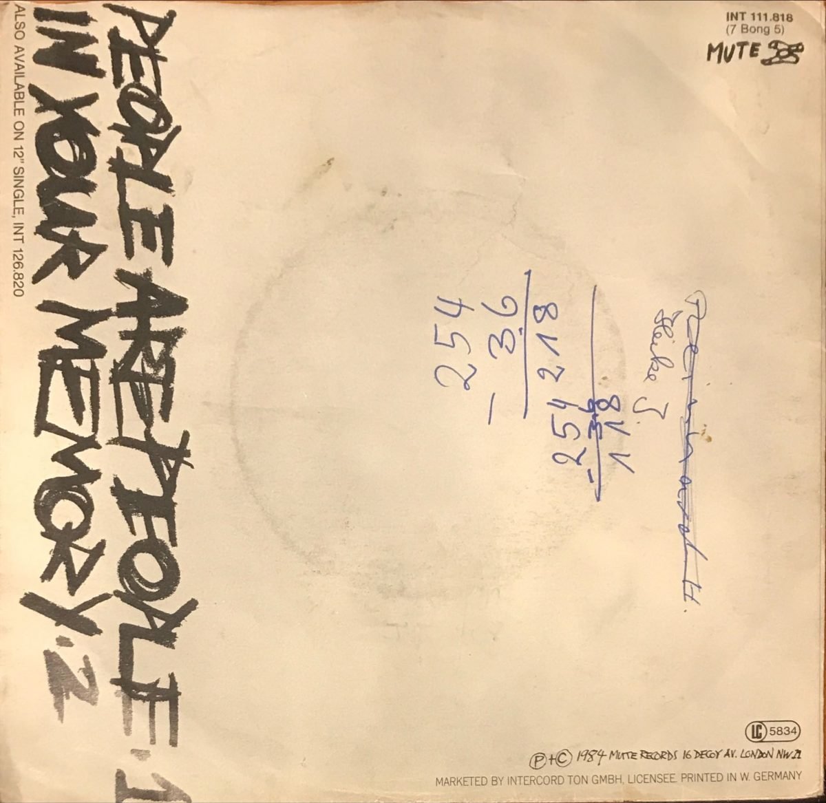 Depeche Mode – People Are People 45lik Plak - Görsel 3