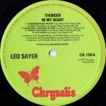 Leo Sayer – Thunder In My Heart LP Plak NMB - Görsel 2