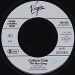 Culture Club – The War Song 45lik Plak - Görsel 3