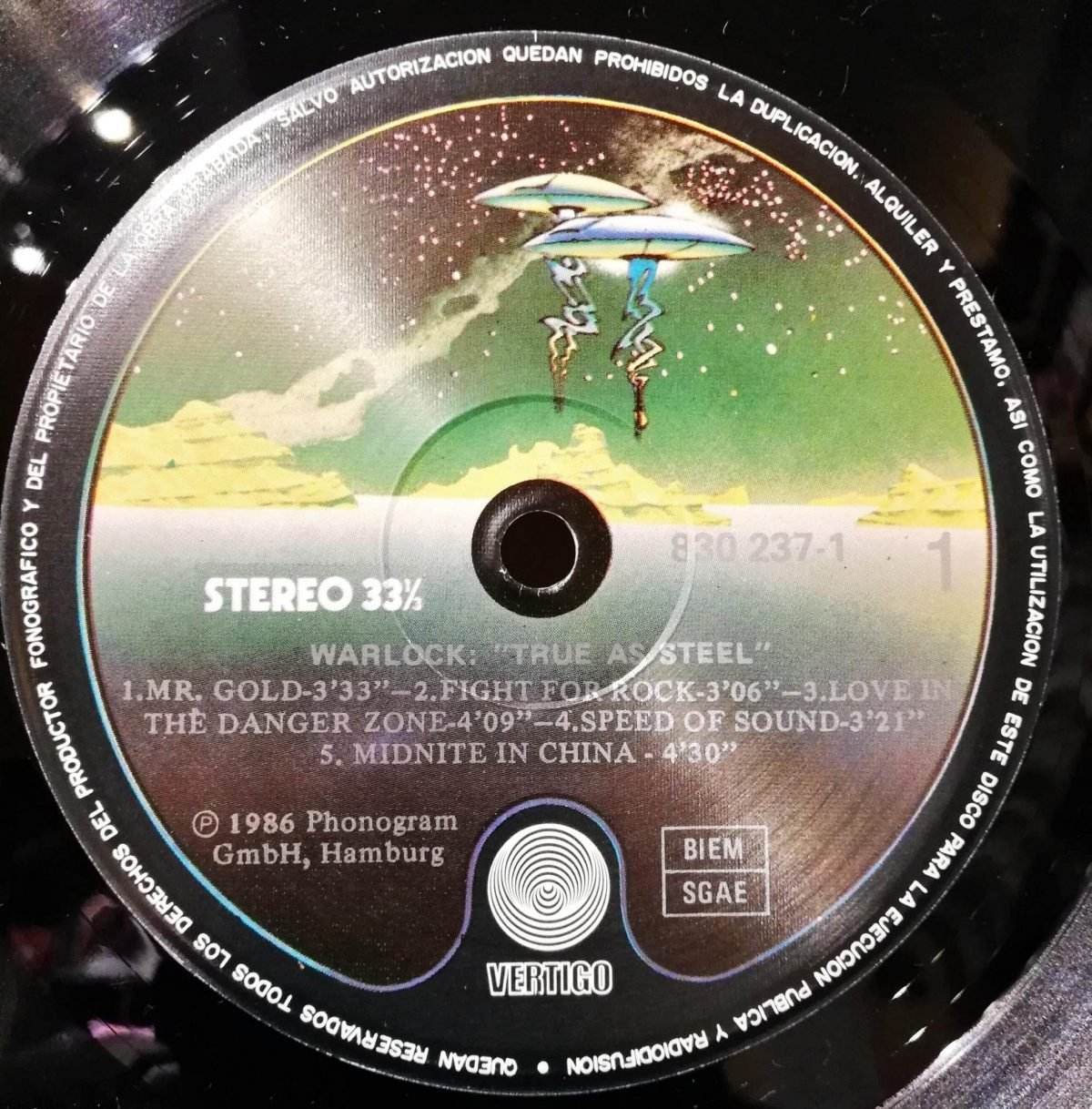 Warlock – True As Steel LP Plak - Görsel 2