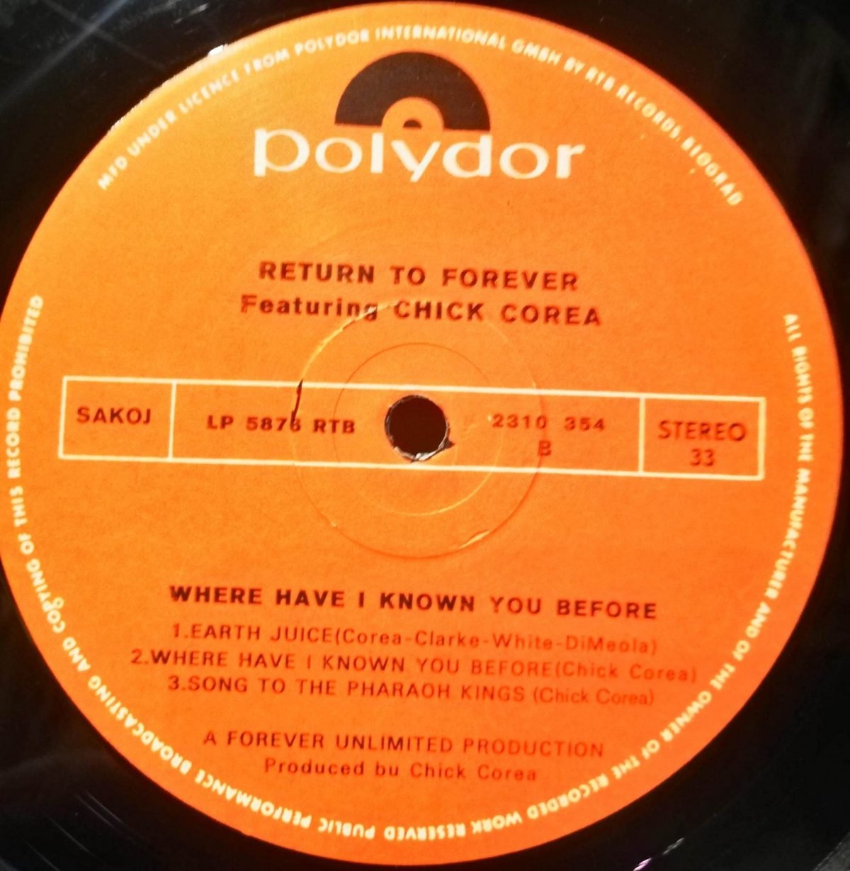 Return To Forever Featuring Chick Corea – Where Have I Known You Before LP Plak - Görsel 3