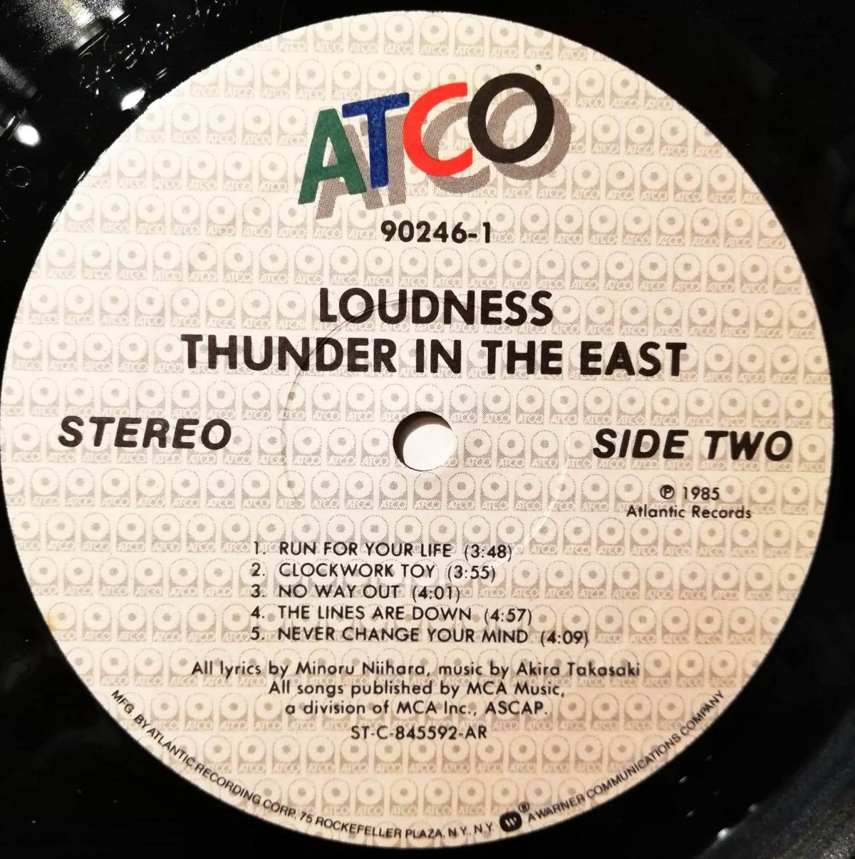 Loudness – Thunder In The East LP Plak - Görsel 2