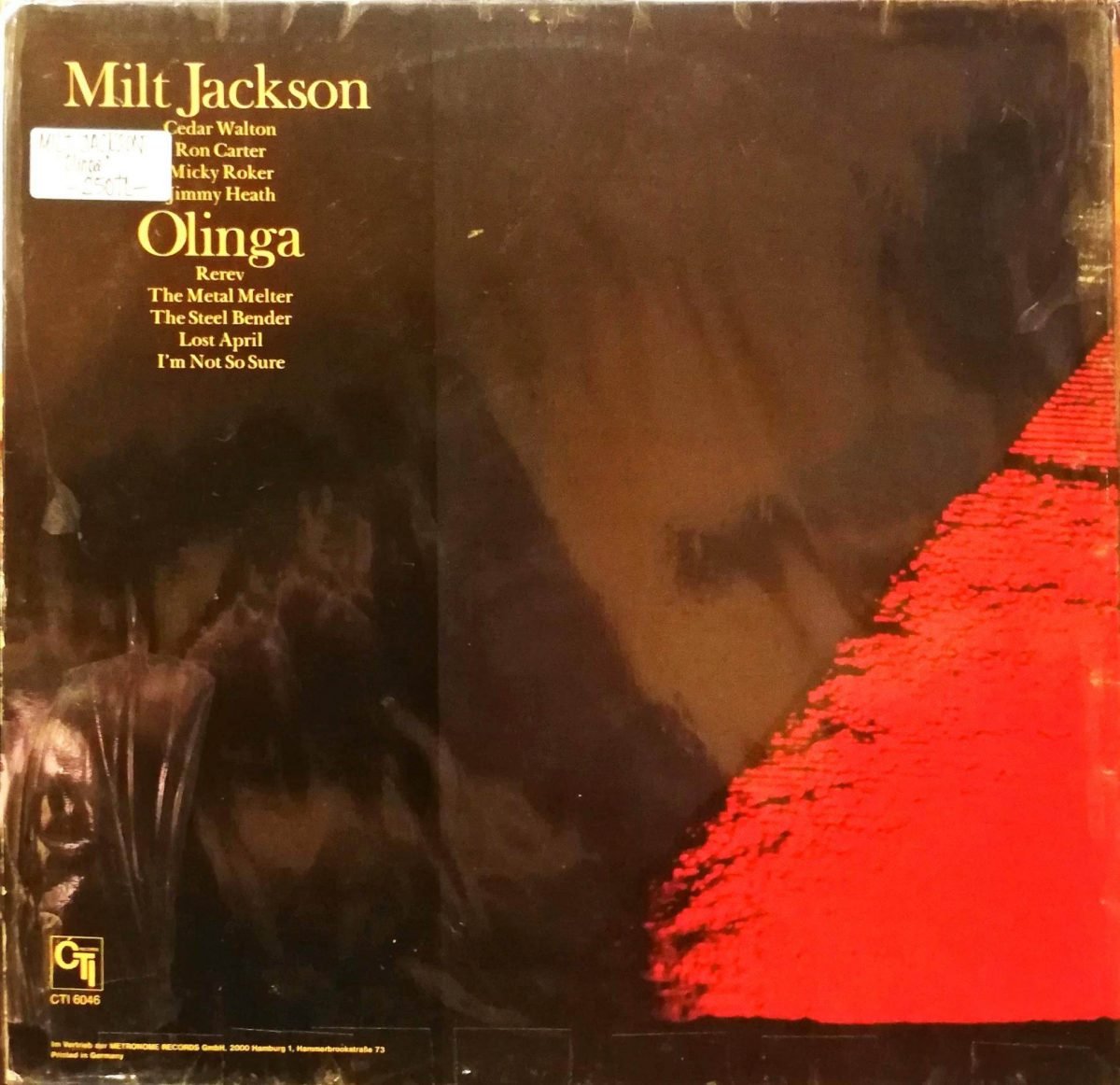 Milt Jackson – Olinga LP Plak - Görsel 4