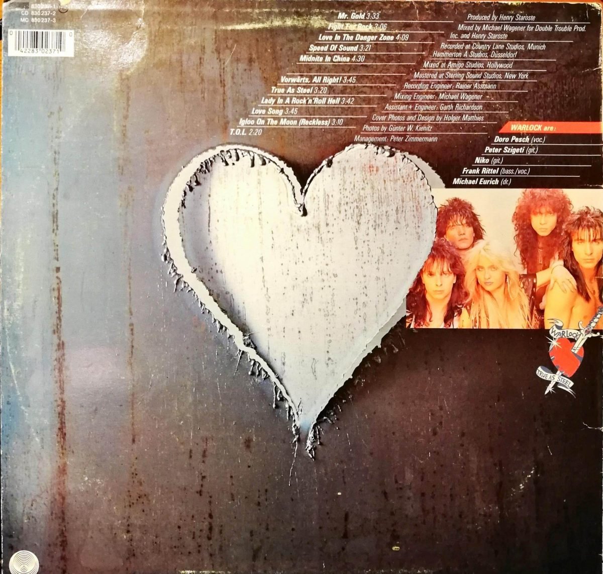 Warlock – True As Steel LP Plak - Görsel 4
