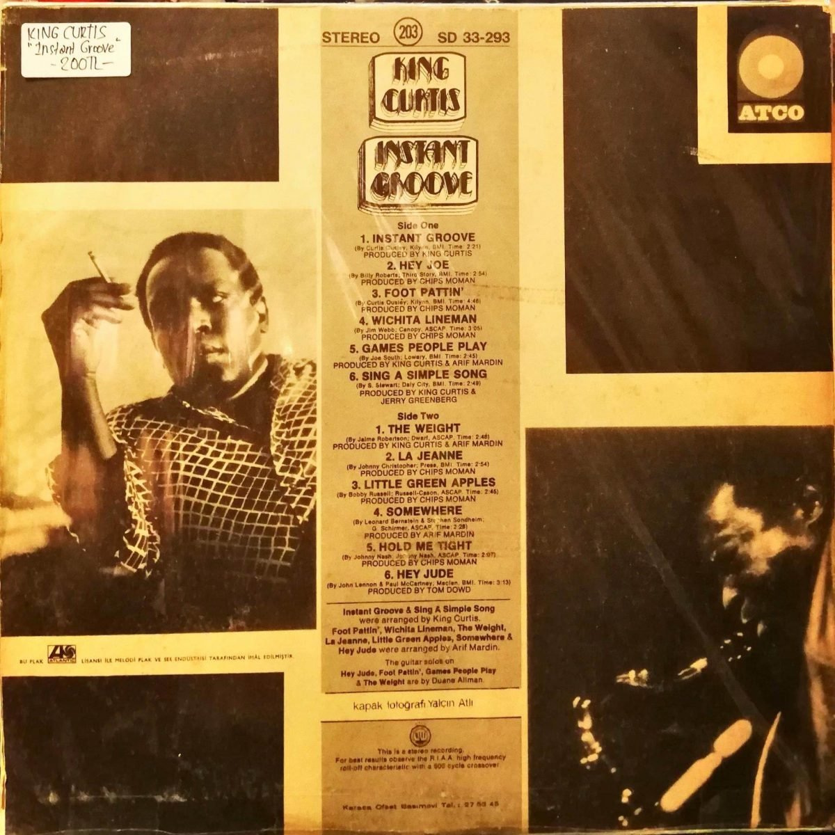 King Curtis – Instant Groove LP Plak - Görsel 4