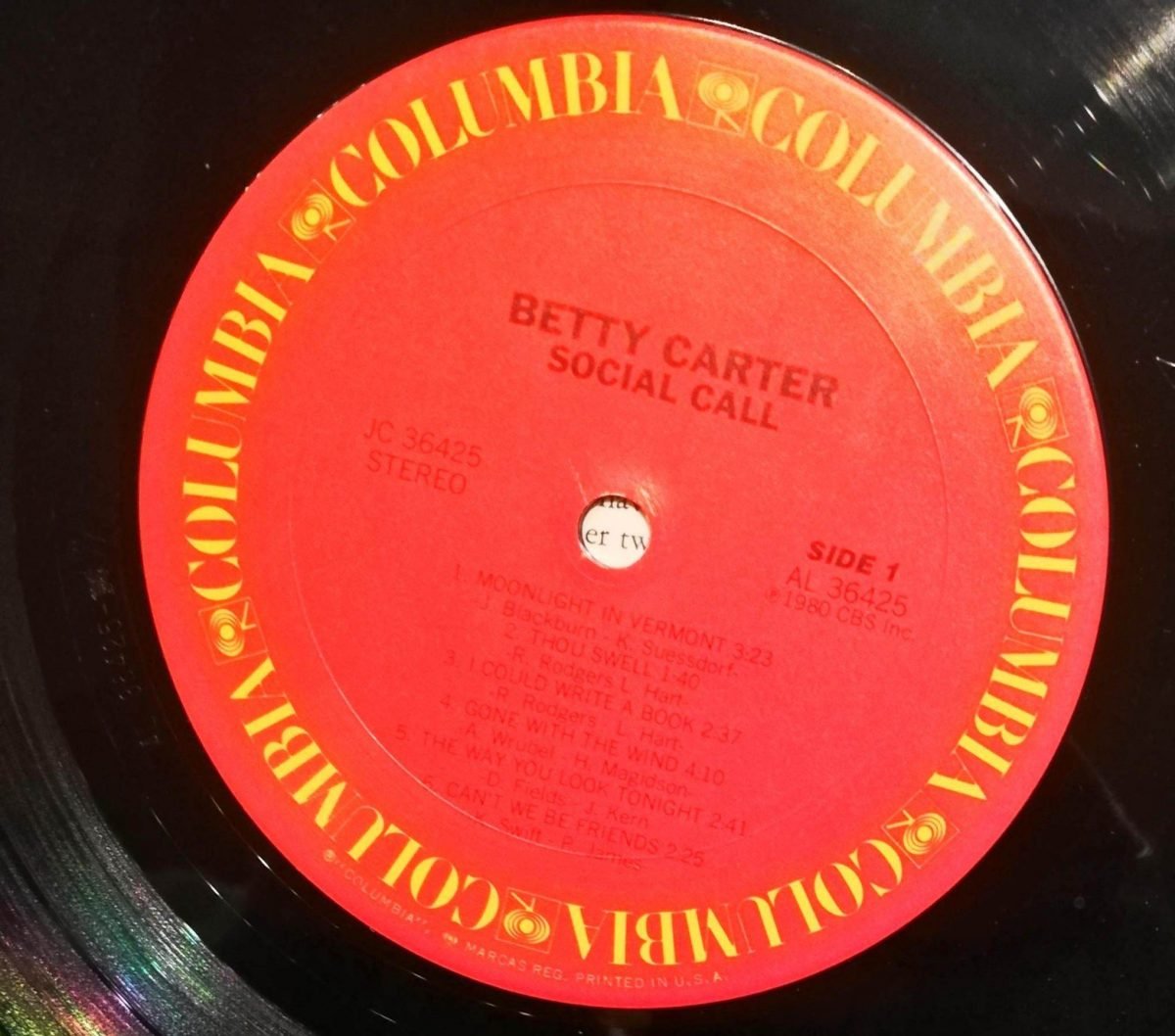 Betty Carter – Social Call LP Plak - Görsel 3