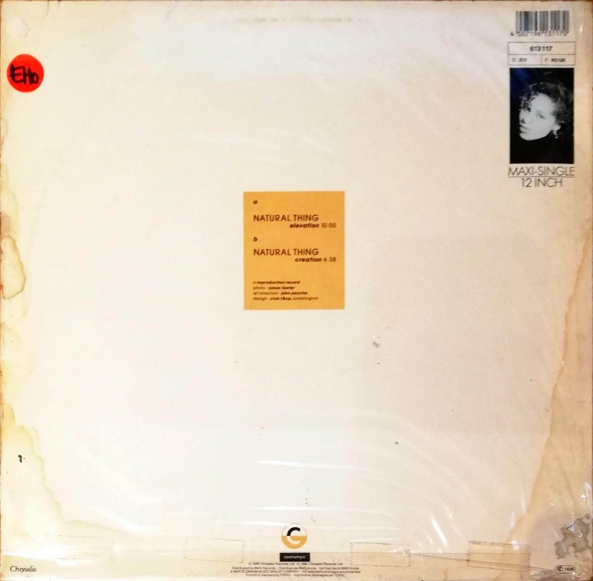 Innocence – Natural Thing 12'' Maxi Single Plak - Görsel 4