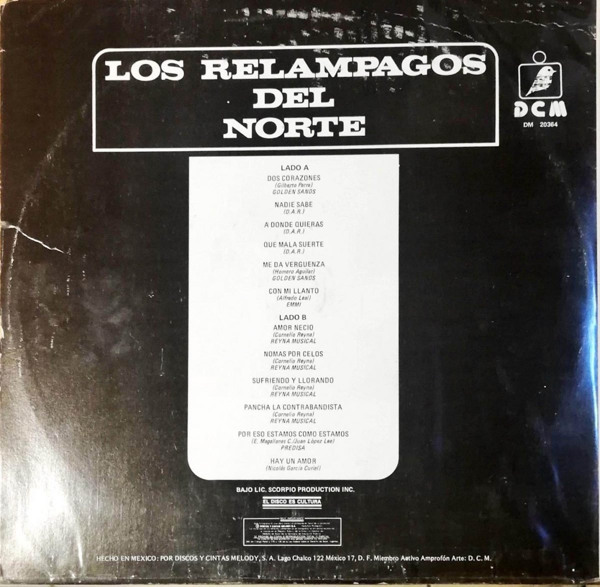 Los Relampagos Del Norte ‎– Los Relampagos Del Norte LP Plak - Görsel 2