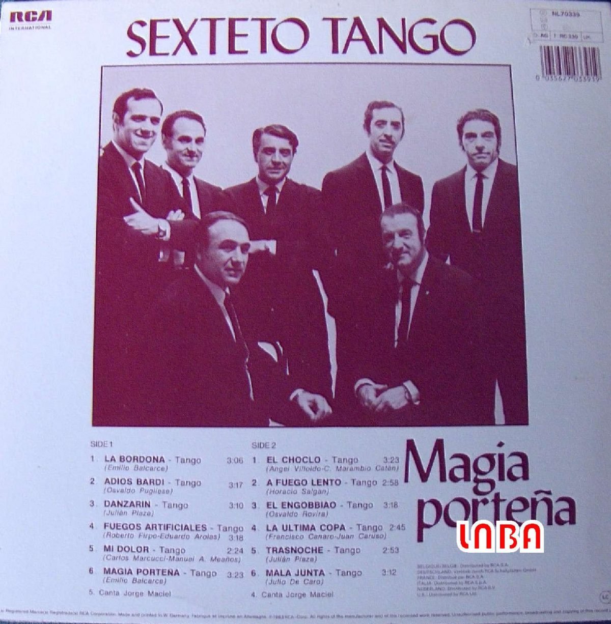 Sexteto Tango – Magia Porteña LP Plak - Görsel 2