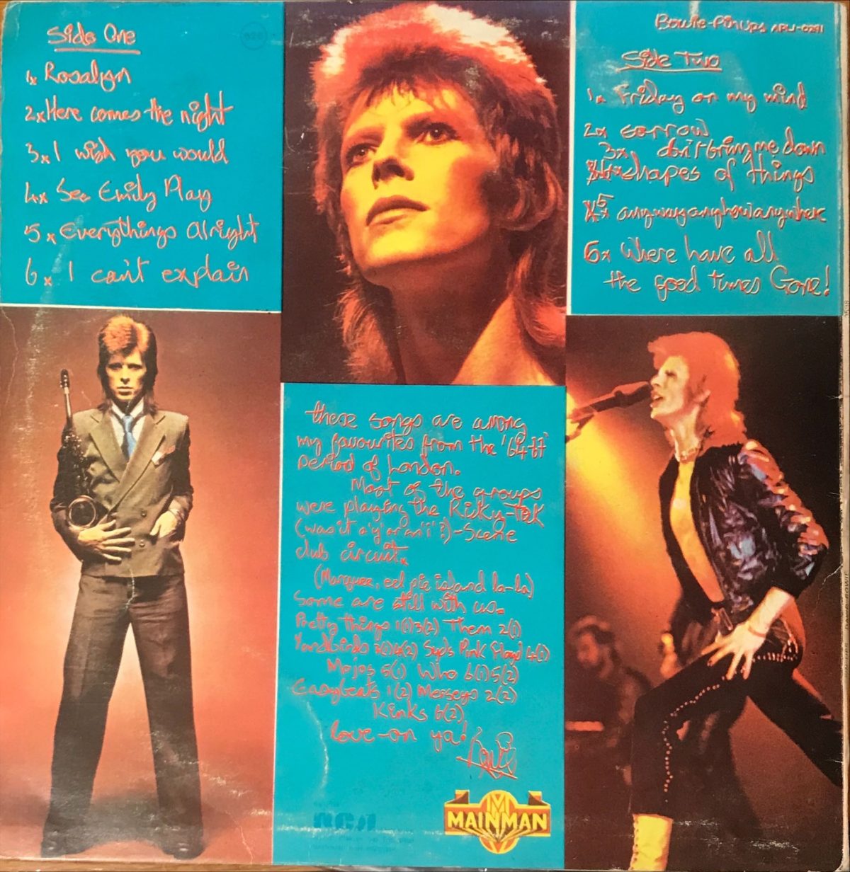 David Bowie – Pinups LP Plak - Görsel 3