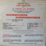 Luis Mariano – Le Prince De Madrid LP Plak - Görsel 2