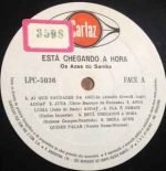 Os Azes Do Samba ‎– Está Chegando A Hora LP Plak - Görsel 2