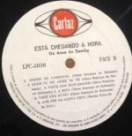 Os Azes Do Samba ‎– Está Chegando A Hora LP Plak - Görsel 3
