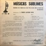 Banda De Música Da Polícia Militar De Alagoas Regente 1.º Tenente Alfredo Silva ‎– Músicas Sublimes LP Plak - Görsel 2