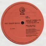Pet Shop Boys – I Wouldn't Normally Do This Kind Of Thing 12'' Maxi Single Plak - Görsel 3
