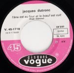 Jacques Dutronc – L'âne Est Au Four Et Le Bœuf Est Cuit 45lik Plak EP - Görsel 2