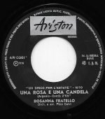 Rosanna Fratello – Una Rosa E Una Candela 45lik Plak - Görsel 2