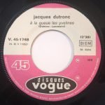 Jacques Dutronc – A La Queue Les Yvelines 45lik Plak - Görsel 2