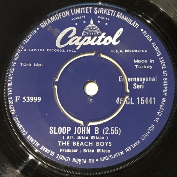 The Beach Boys – Sloop John B 45lik Plak