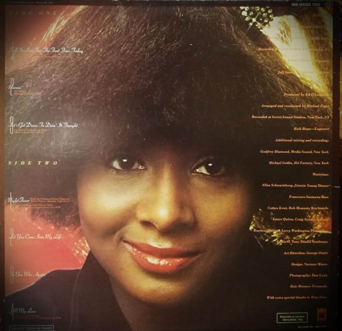 Carol Douglas – Burnin' LP Plak - Görsel 2