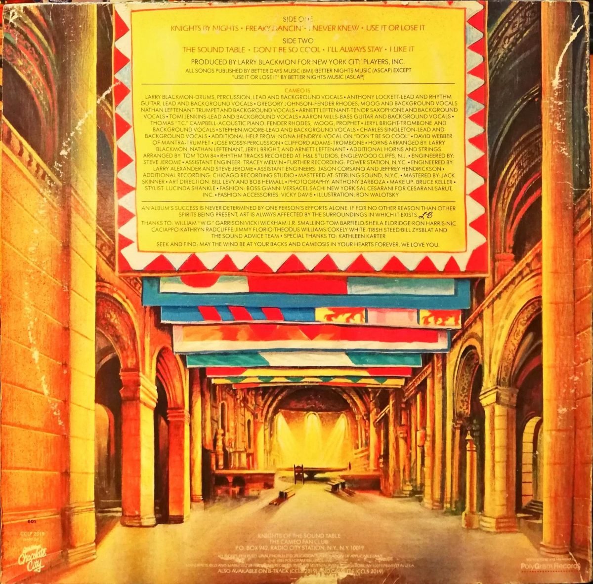 Cameo – Knights Of The Sound Table LP Plak - Görsel 4
