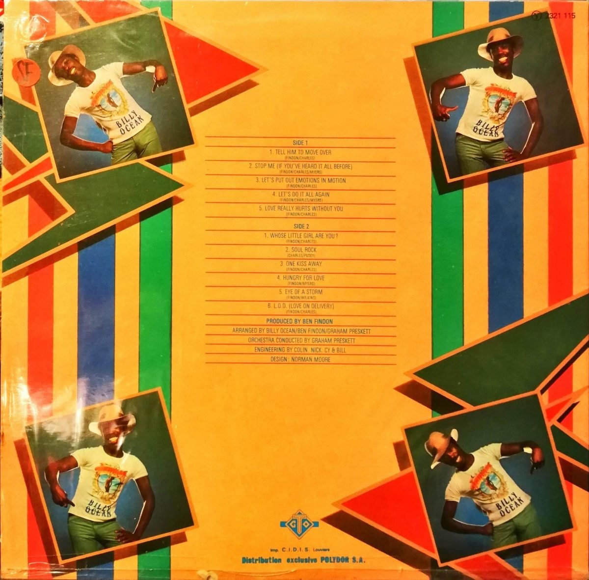 Billy Ocean – Billy Ocean LP Plak - Görsel 2