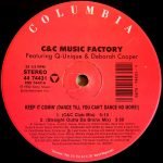 C&C Music Factory – Keep It Comin' (Dance Till You Can't Dance No More!) 12'' Maxi Single Plak - Görsel 3