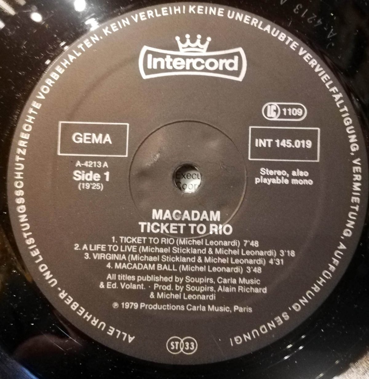 Macadam – Ticket To Rio LP Plak - Görsel 4