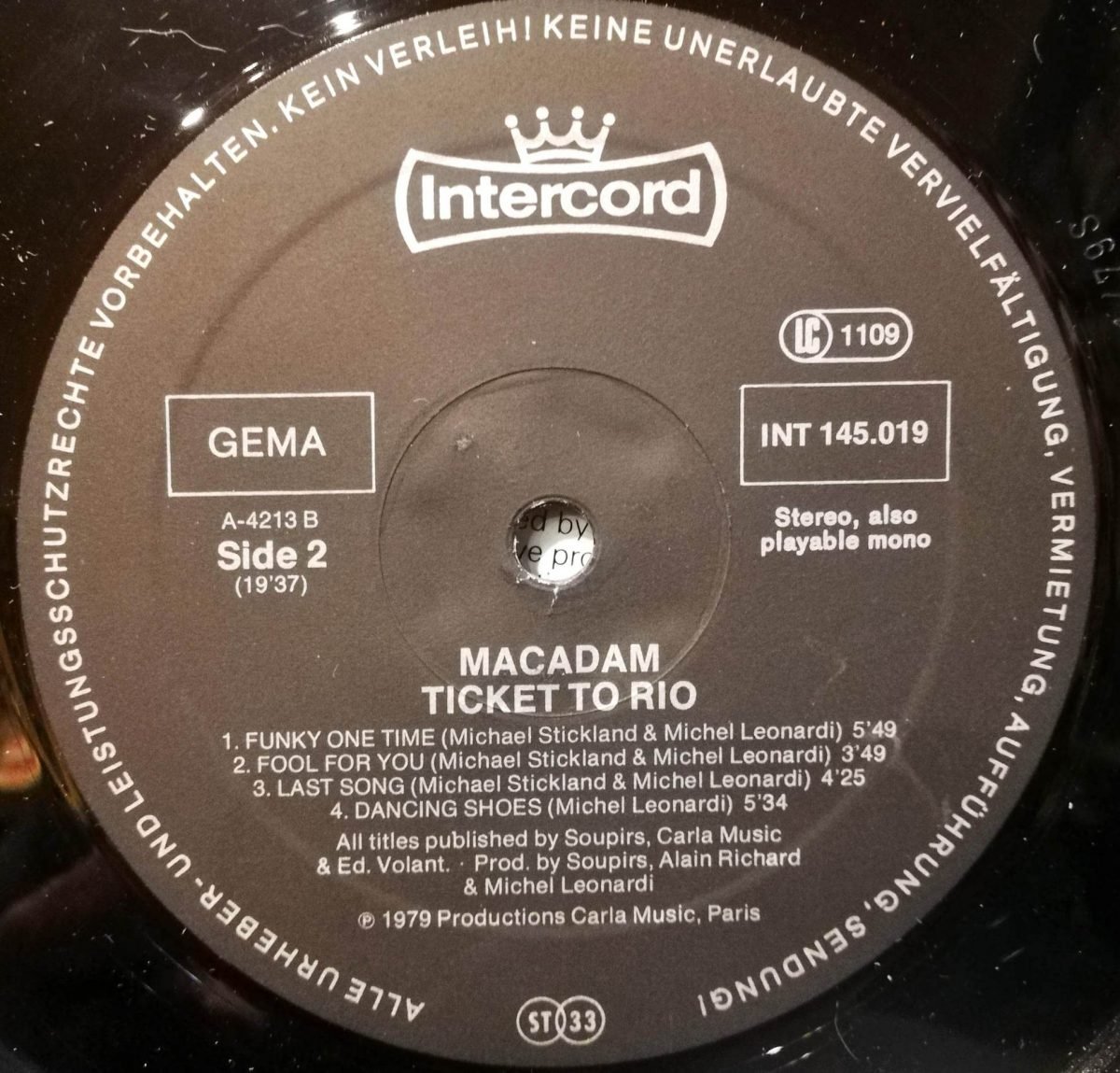 Macadam – Ticket To Rio LP Plak - Görsel 2