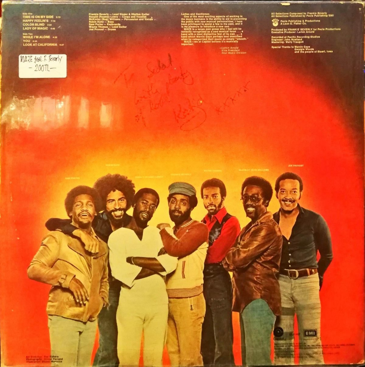 Maze Featuring Frankie Beverly – Maze Featuring Frankie Beverly LP Plak - Görsel 4