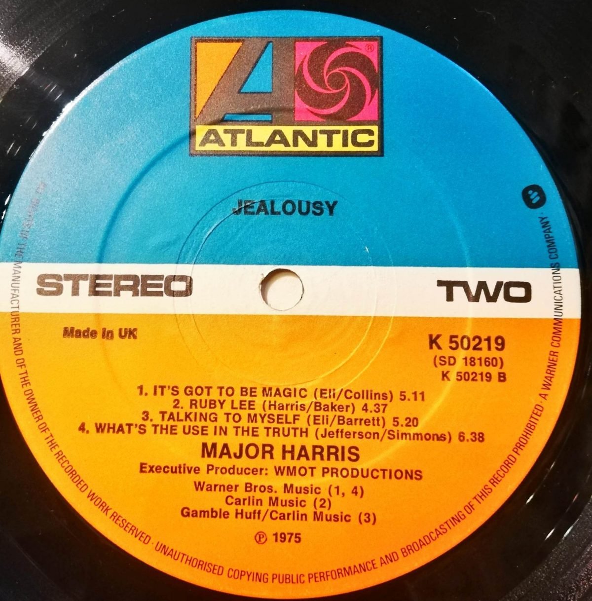 Major Harris – Jealousy LP Plak - Görsel 2