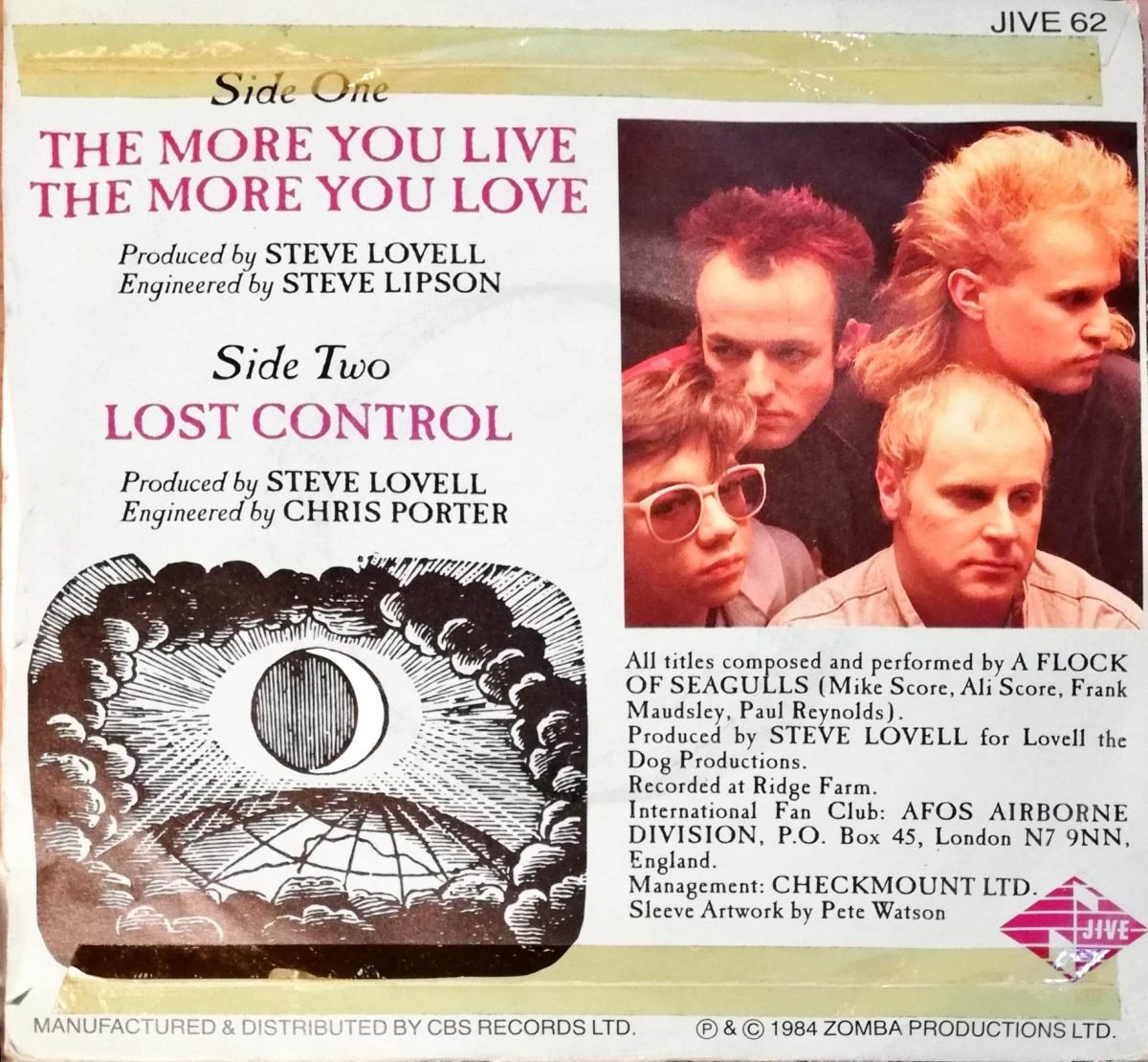 A Flock Of Seagulls – The More You Live, The More You Love 45lik Plak - Görsel 3