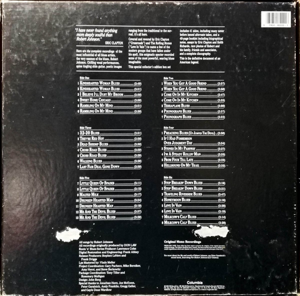 Robert Johnson – The Complete Recordings 3LP Plak - Görsel 5