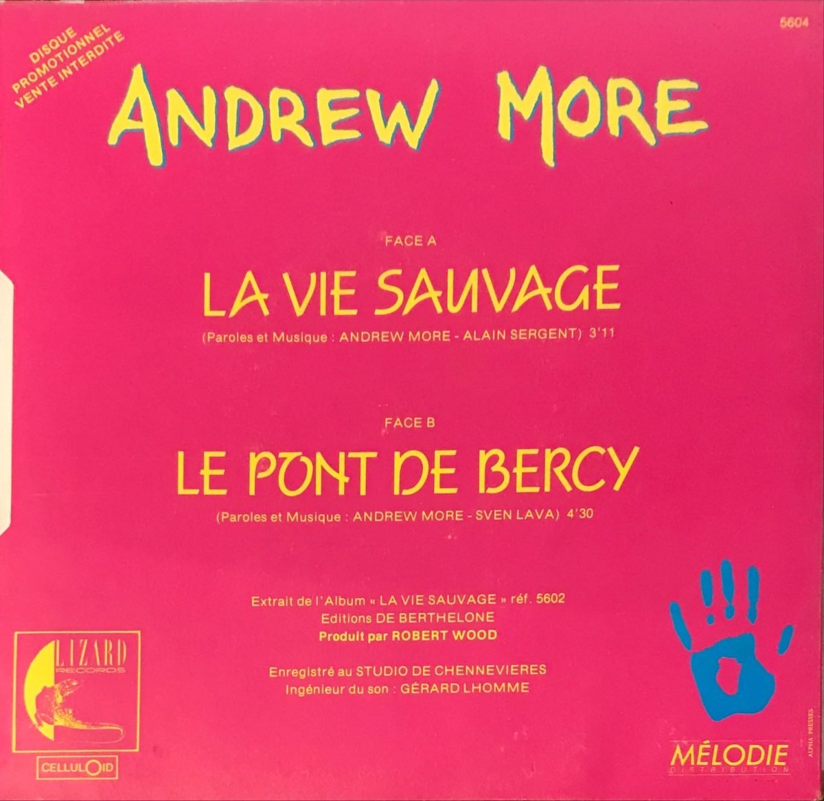 Andrew More – La Vie Sauvage 45lik Plak - Görsel 2