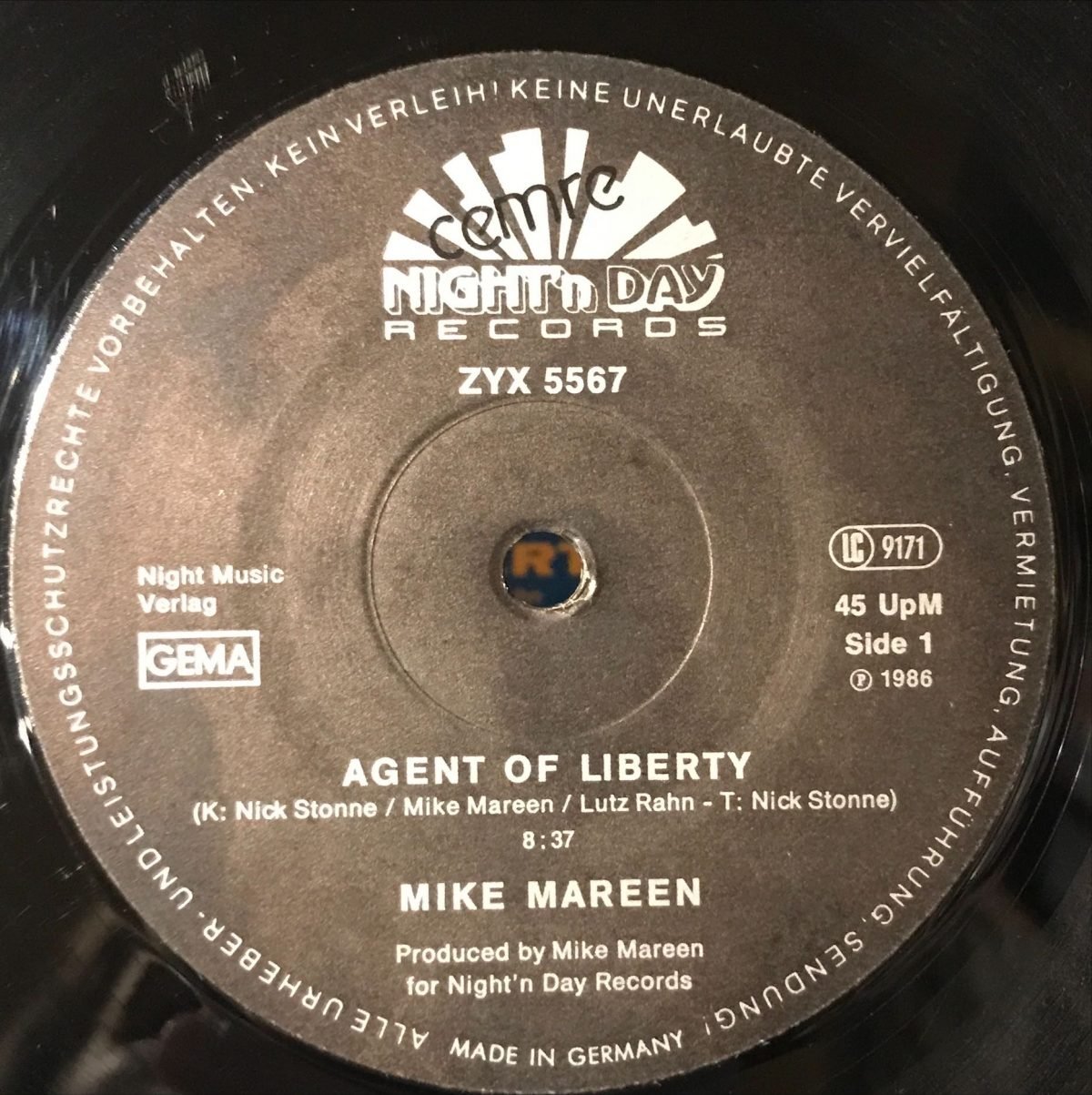Mike Mareen – Agent Of Liberty 12'' Maxi Single Plak - Görsel 3