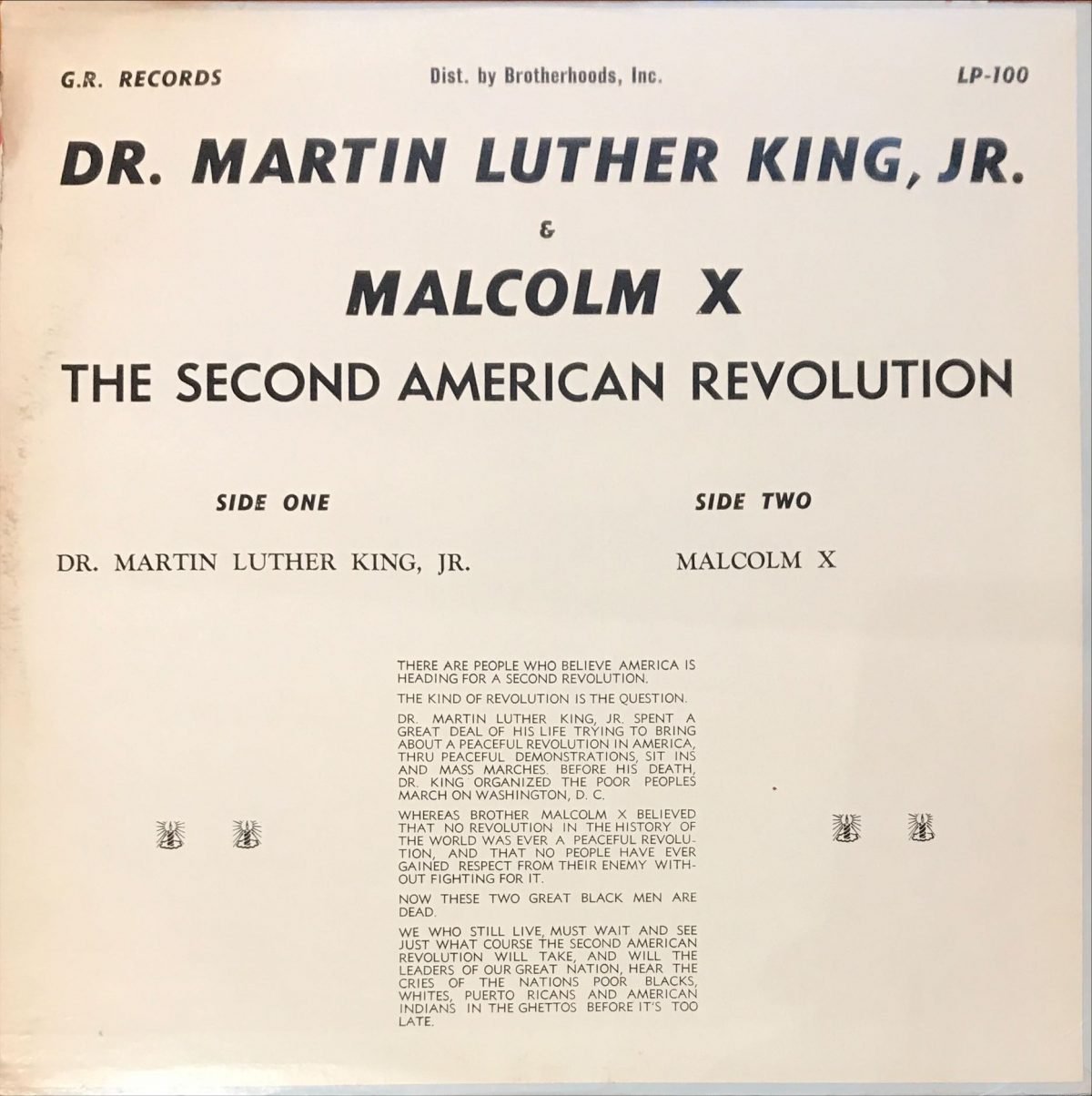 Dr. Martin Luther King / Jr. & Malcolm X – The Second American Revolution - His Way Or His Way LP Plak - Görsel 2