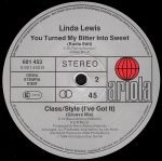 Linda Lewis – You Turned My Bitter Into Sweet 12'' Maxi Single Plak - Görsel 4