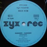 Max Him – Danger - Danger 12'' Maxi Single Plak - Görsel 3