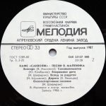 Vyacheslav Malezhik – Kafe «Sakvoyazh» LP Plak - Görsel 4