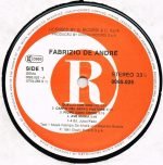 Fabrizio De Andre' – Fabrizio De Andre' LP Plak - Görsel 5