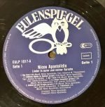 Nicos Apostolidis – Lieder In Eurer Und Meiner Sprache LP Plak - Görsel 2
