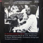 Jacques Loussier Trio Avec The Royal Philharmonic Orchestra – Concerto Brandbourgeois No. 5 De J.S. Bach LP Plak