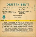 Orietta Berti – Dove Non So 45lik Plak EP - Görsel 3