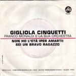 Gigliola Cinquetti – Non Ho L'Età 45lik Plak - Görsel 3